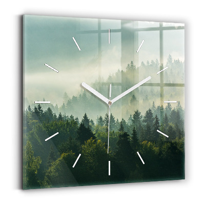 Reloj de pared cuadrado Amanecer Beskids