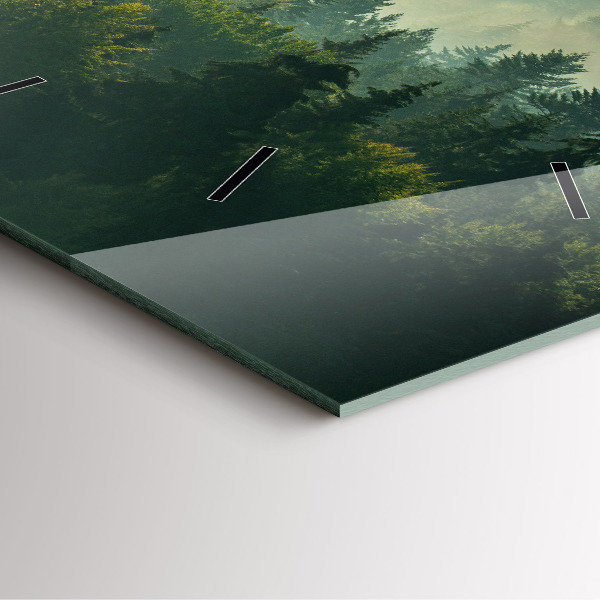 Reloj de pared cuadrado Amanecer Beskids