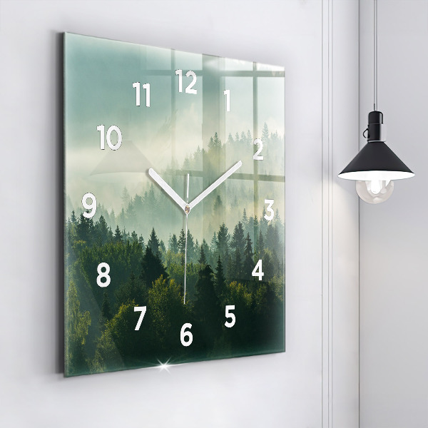 Reloj de pared cuadrado Amanecer Beskids