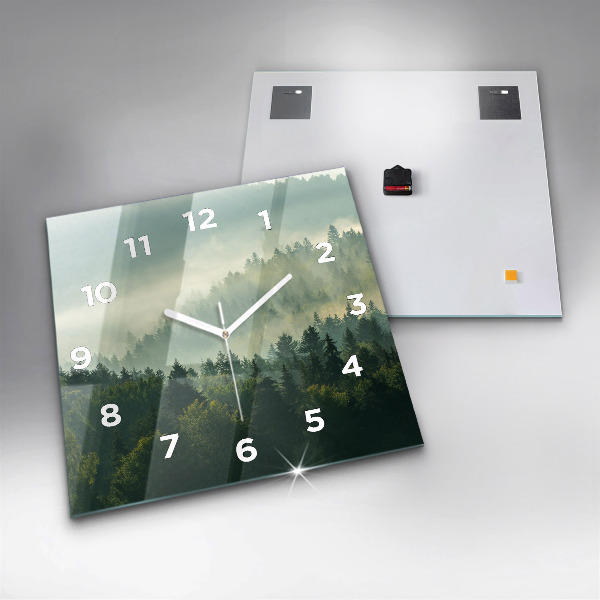 Reloj de pared cuadrado Amanecer Beskids