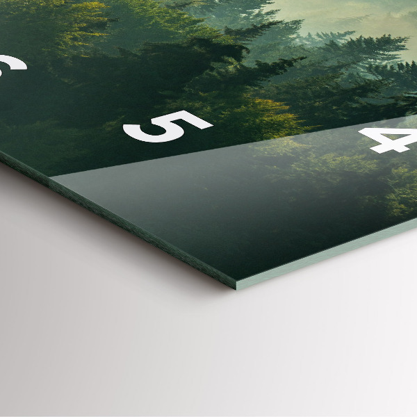 Reloj de pared cuadrado Amanecer Beskids