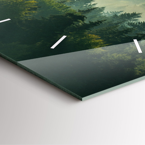 Reloj de pared cuadrado Amanecer Beskids