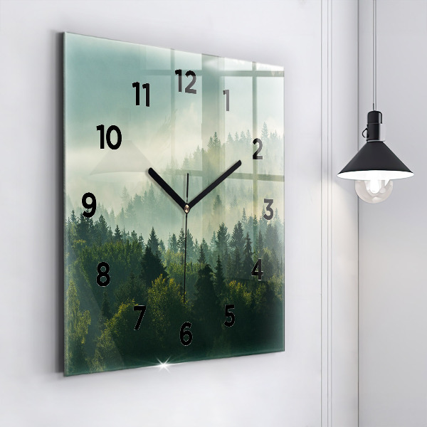Reloj de pared cuadrado Amanecer Beskids