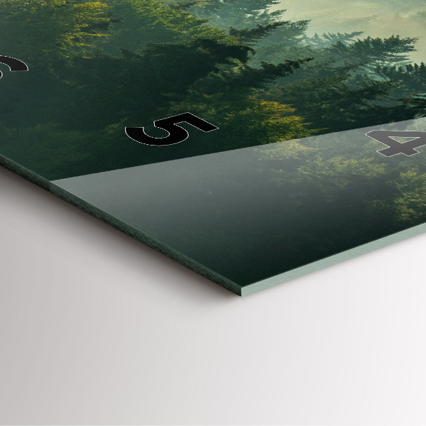 Reloj de pared cuadrado Amanecer Beskids