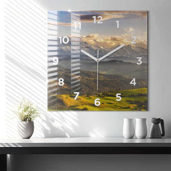 Reloj de pared cuadrado Pieniny - Alto Pico