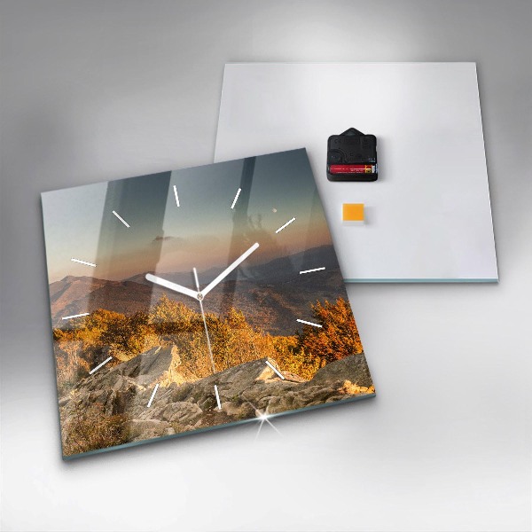 Reloj cuadrado Montañas Bieszczady