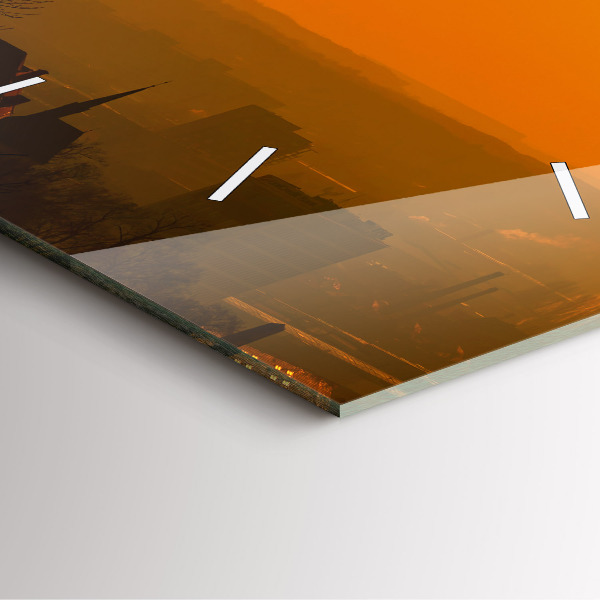 Reloj cuadrado Vista de la catedral de Brno