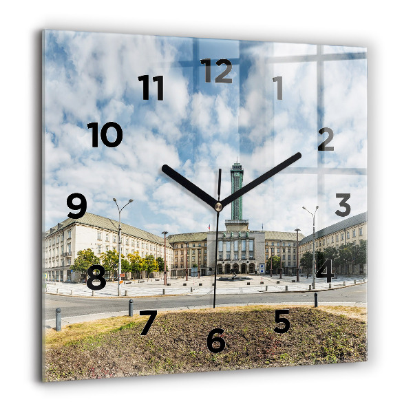 Reloj cuadrado Panorama de Ostrava