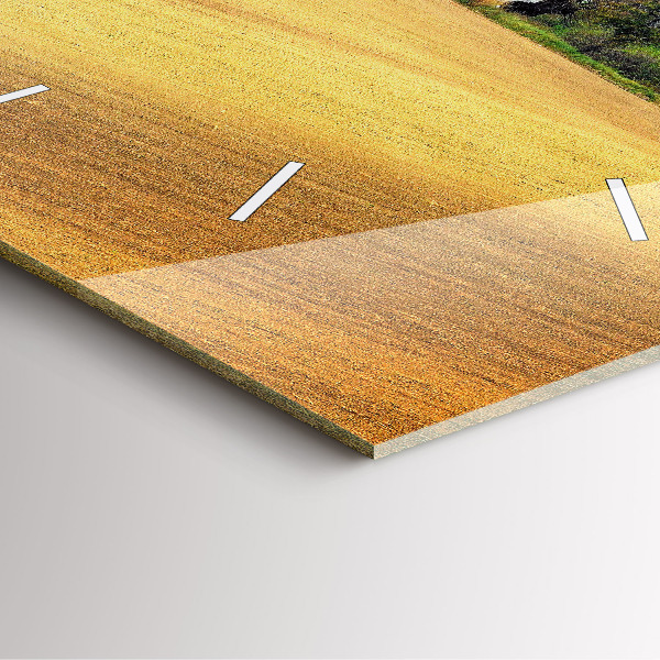 Reloj de pared cuadrado Paisaje rural de Moravia