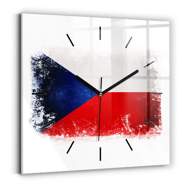 Reloj cuadrado Bandera de la República Checa