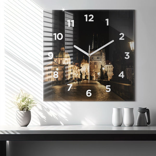 Reloj cuadrado Puente de Carlos en Praga