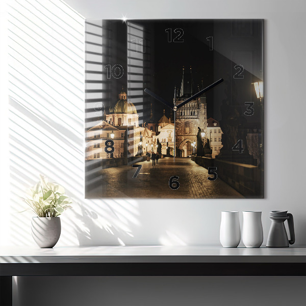 Reloj cuadrado Puente de Carlos en Praga