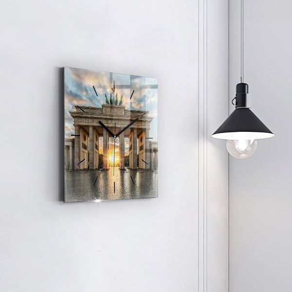 Reloj cuadrado Puerta de Brandemburgo en Berlín