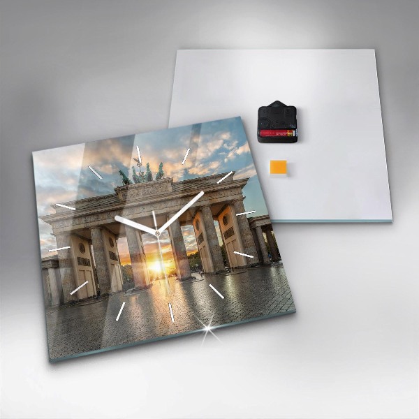 Reloj cuadrado Puerta de Brandemburgo en Berlín
