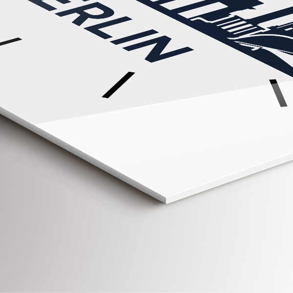 Reloj de pared cuadrado Ilustración de la ciudad de Berlín