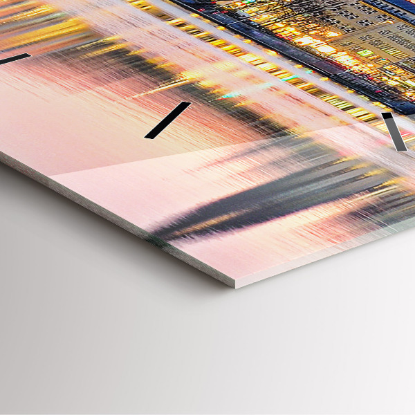 Reloj cuadrado Alster en Hamburgo