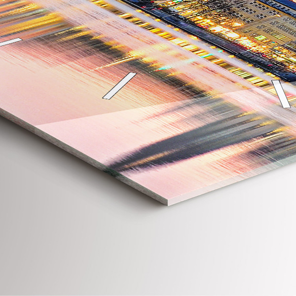 Reloj cuadrado Alster en Hamburgo