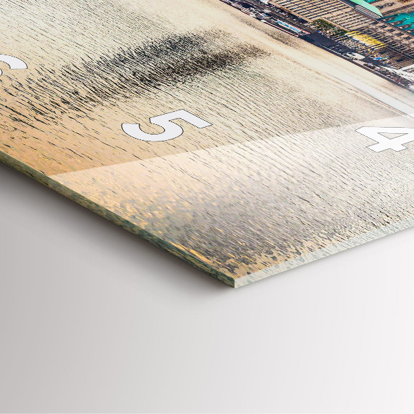 Reloj de pared cuadrado Binnenalster en Hamburgo