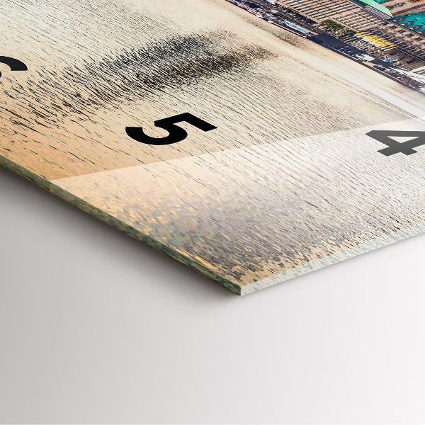 Reloj de pared cuadrado Binnenalster en Hamburgo