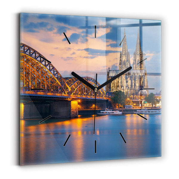 Reloj cuadrado Vista del ayuntamiento