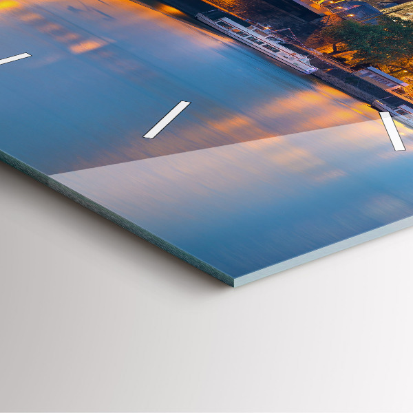 Reloj cuadrado Vista del ayuntamiento