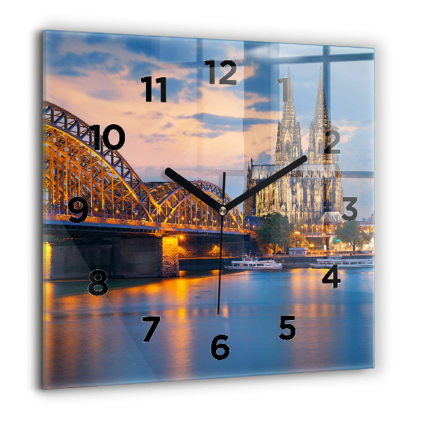 Reloj cuadrado Vista del ayuntamiento