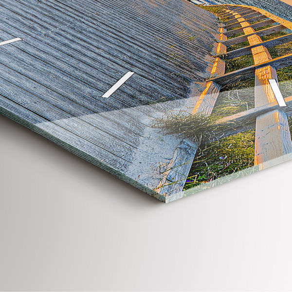 Reloj de pared cuadrado Vacaciones en la playa