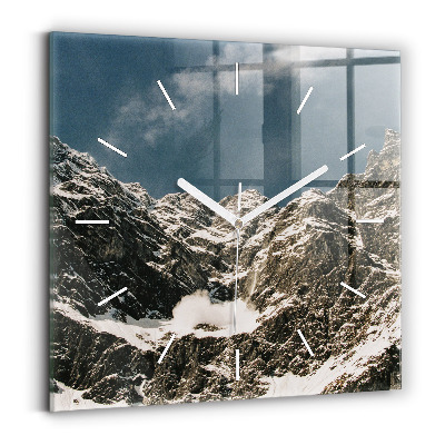 Reloj de pared cuadrado Montañas Watzmann