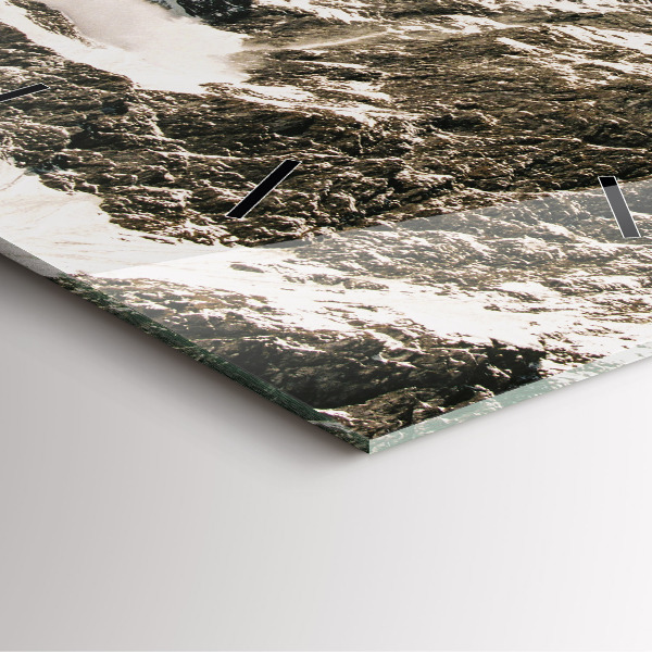 Reloj de pared cuadrado Montañas Watzmann