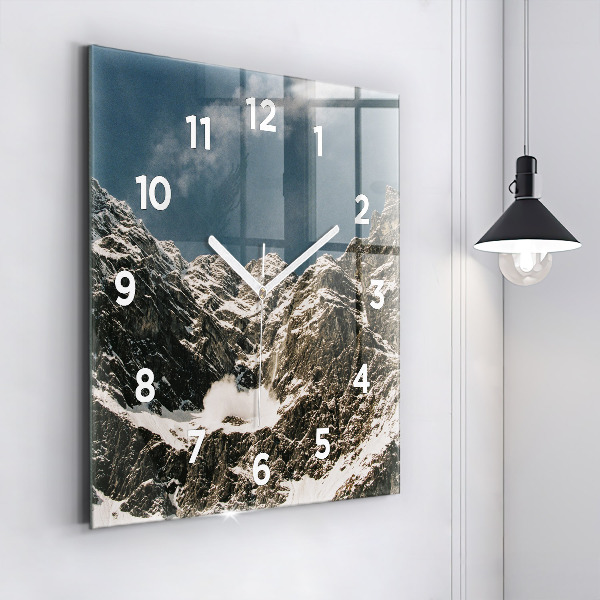 Reloj de pared cuadrado Montañas Watzmann