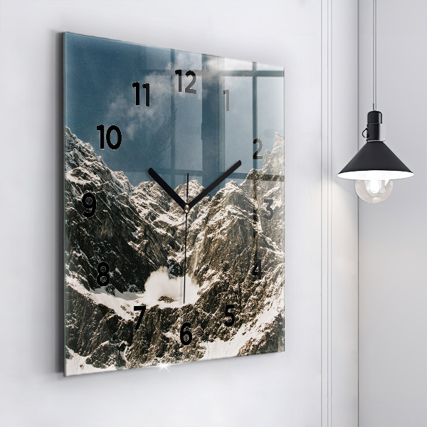 Reloj de pared cuadrado Montañas Watzmann