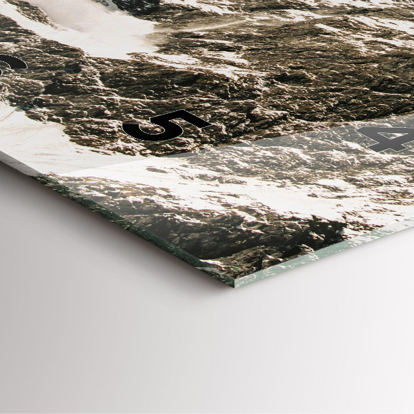 Reloj de pared cuadrado Montañas Watzmann