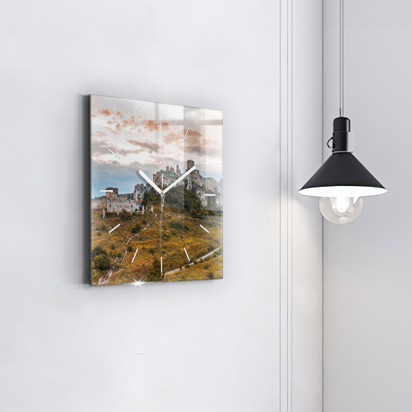 Reloj cuadrado Castillo de Spiš en Eslovaquia