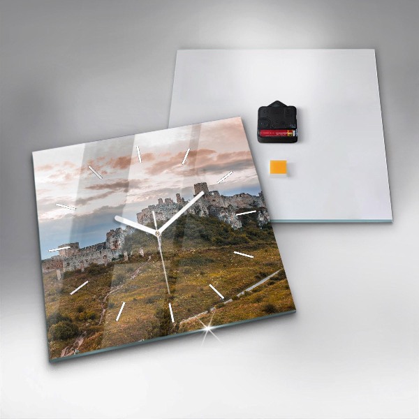 Reloj cuadrado Castillo de Spiš en Eslovaquia