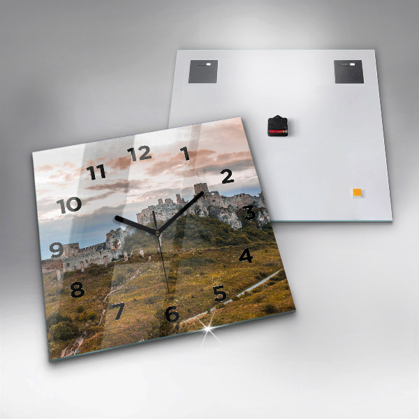 Reloj cuadrado Castillo de Spiš en Eslovaquia