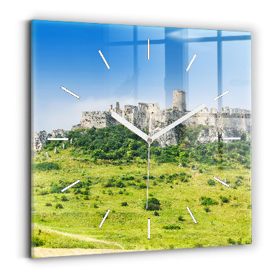 Reloj cuadrado Castillo de Spiš en Eslovaquia