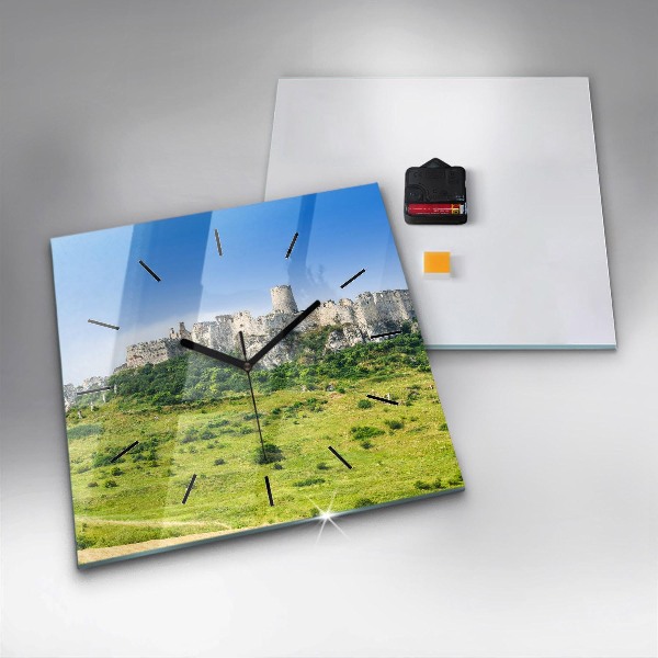 Reloj cuadrado Castillo de Spiš en Eslovaquia