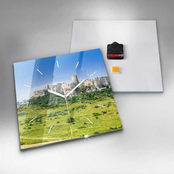 Reloj cuadrado Castillo de Spiš en Eslovaquia