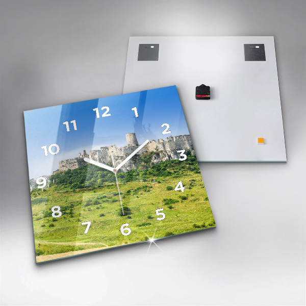 Reloj cuadrado Castillo de Spiš en Eslovaquia