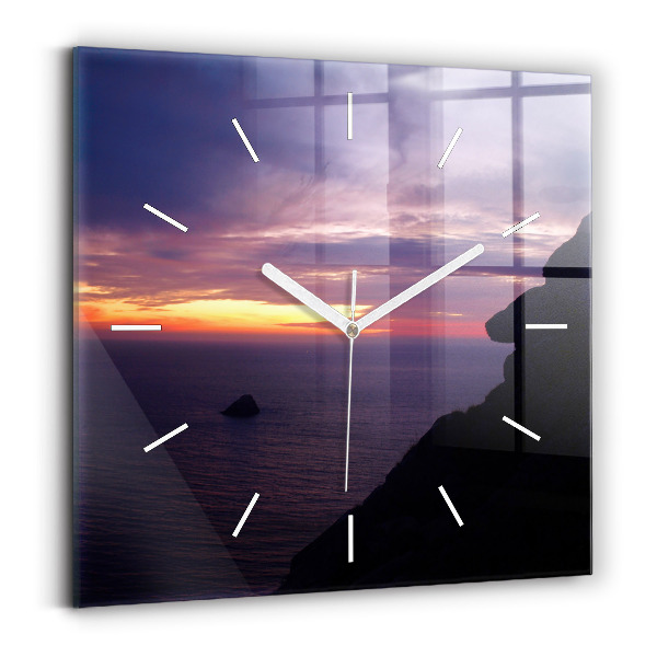 Reloj de pared cuadrado Cabeza de piedra