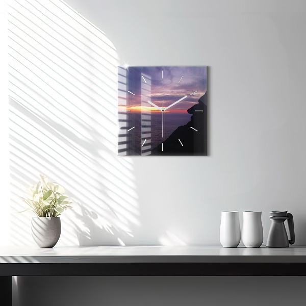 Reloj de pared cuadrado Cabeza de piedra