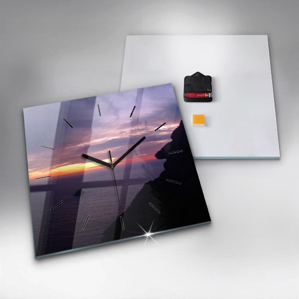 Reloj de pared cuadrado Cabeza de piedra