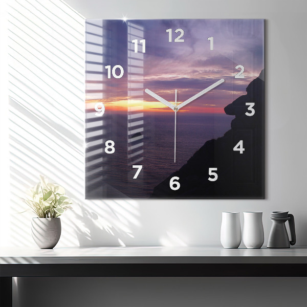 Reloj de pared cuadrado Cabeza de piedra