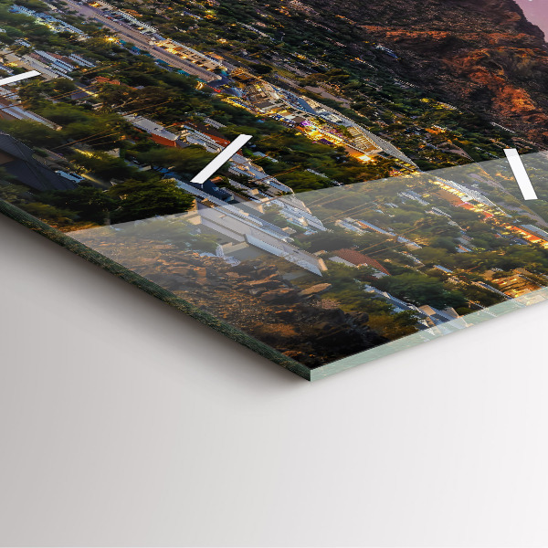 Reloj cuadrado Paisaje de montaña