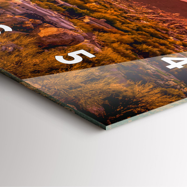 Reloj cuadrado Puesta de sol en el norte de Scottsdale