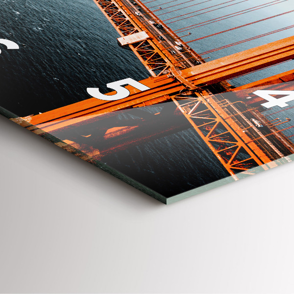 Reloj de pared cuadrado Puente Golden Gate