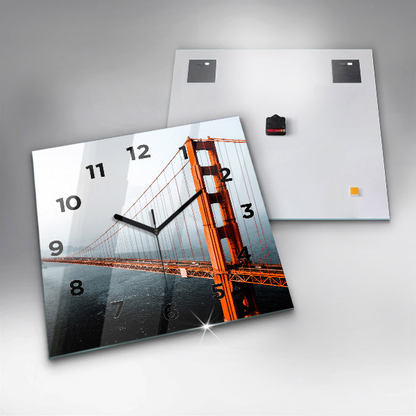 Reloj de pared cuadrado Puente Golden Gate