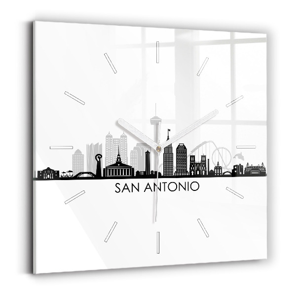 Reloj cuadrado Ciudad San Antonio Texas