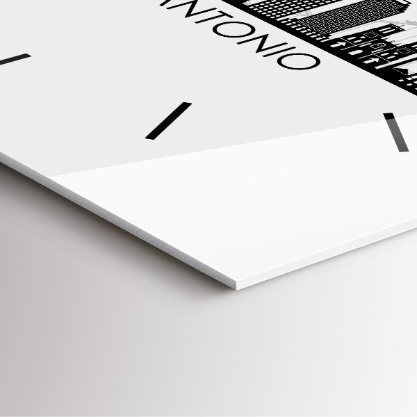 Reloj cuadrado Ciudad San Antonio Texas