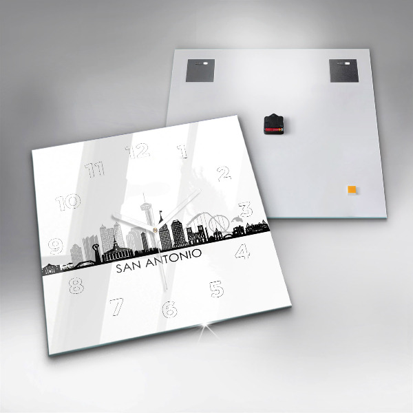 Reloj cuadrado Ciudad San Antonio Texas
